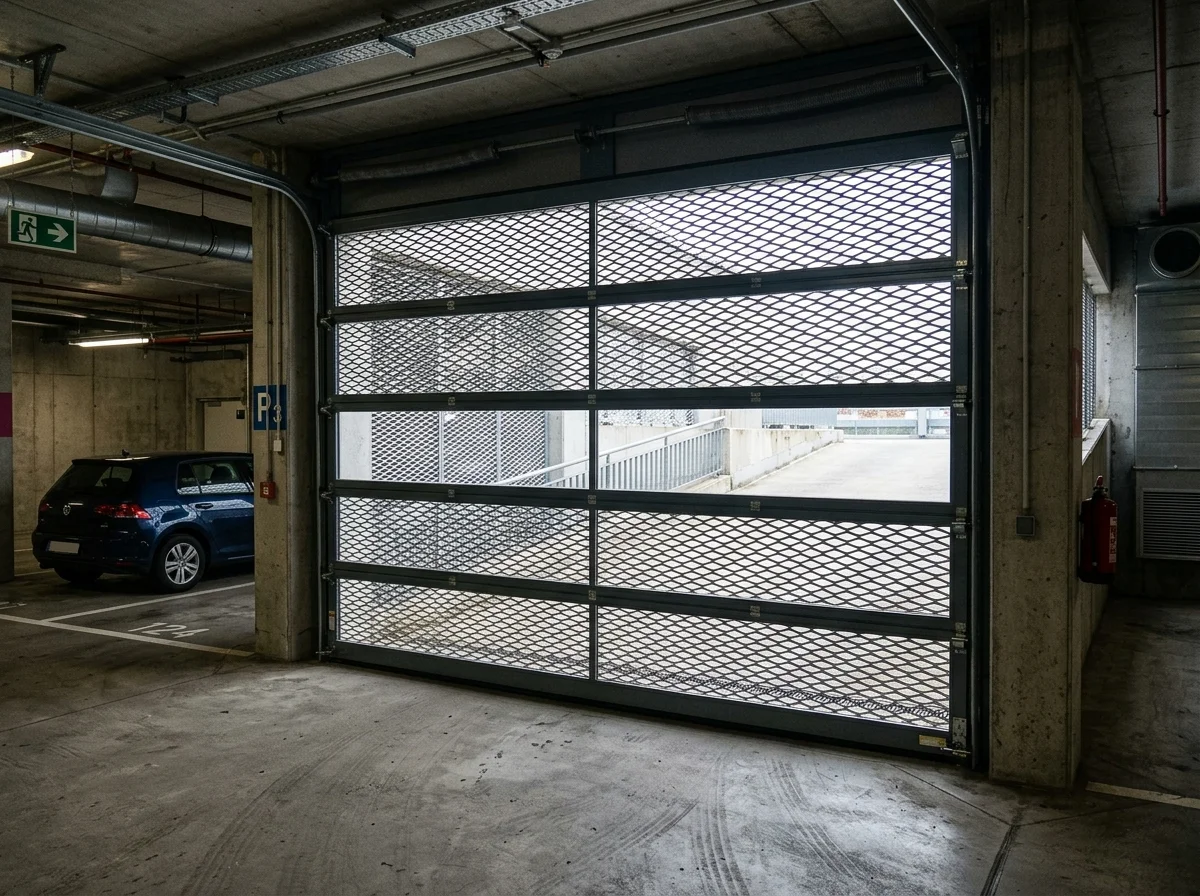 Porte collective ventilée Hörmann ALR F42 avec grille Streckgitter