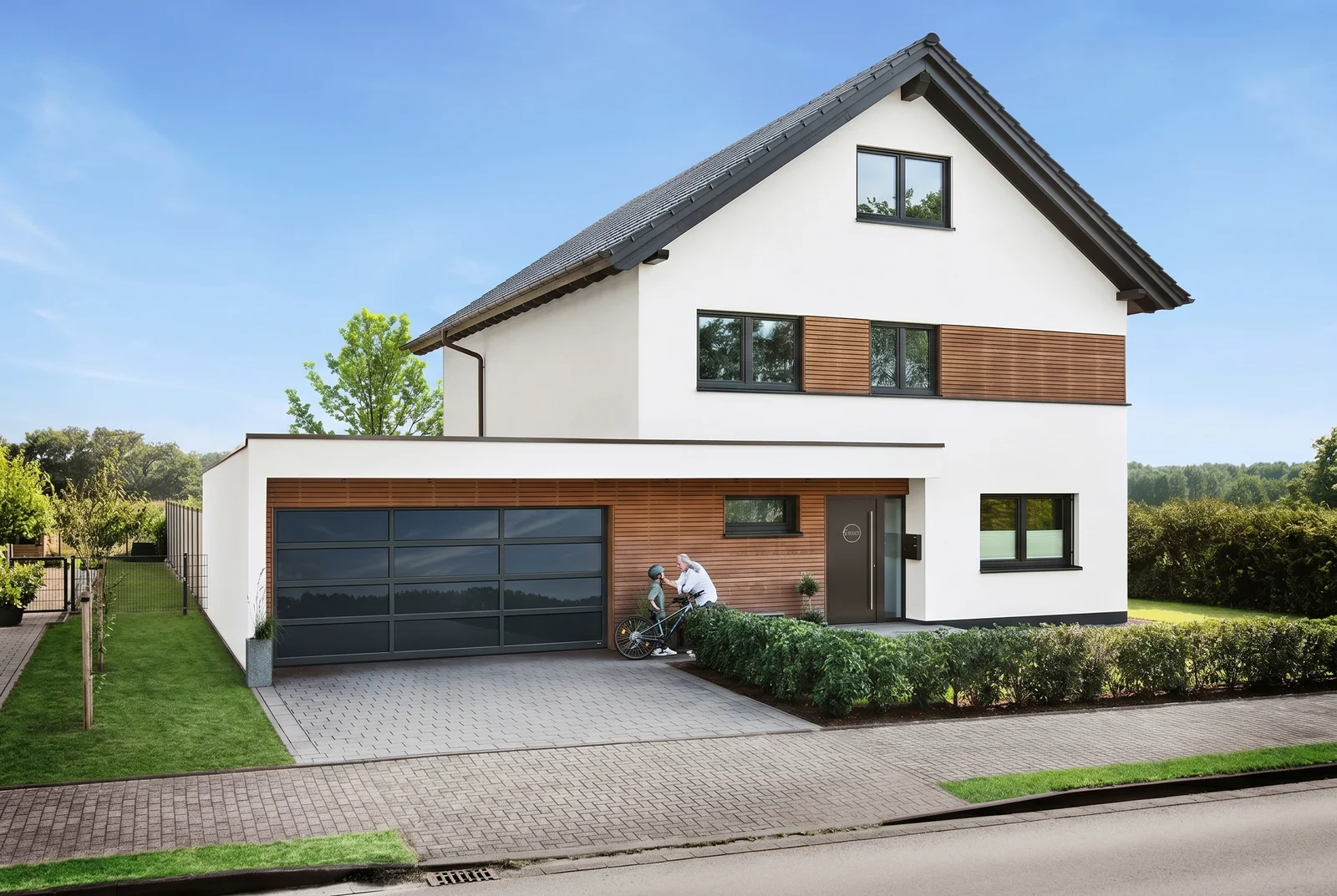 Porte sectionnelle cadre aluminium Hörmann ALR F42