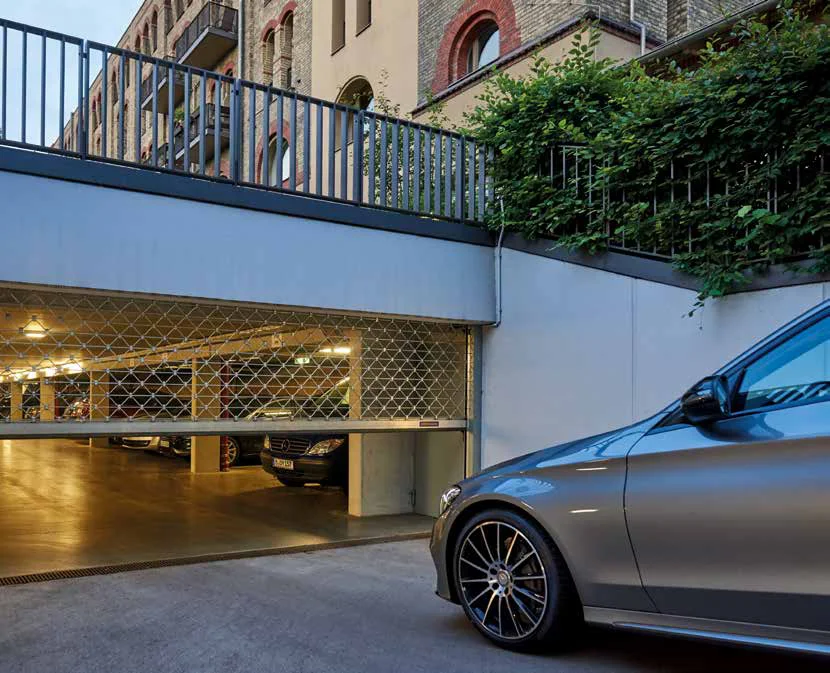Grille à enroulement Hörmann Rollgitter installée par Fermelux au Luxembourg