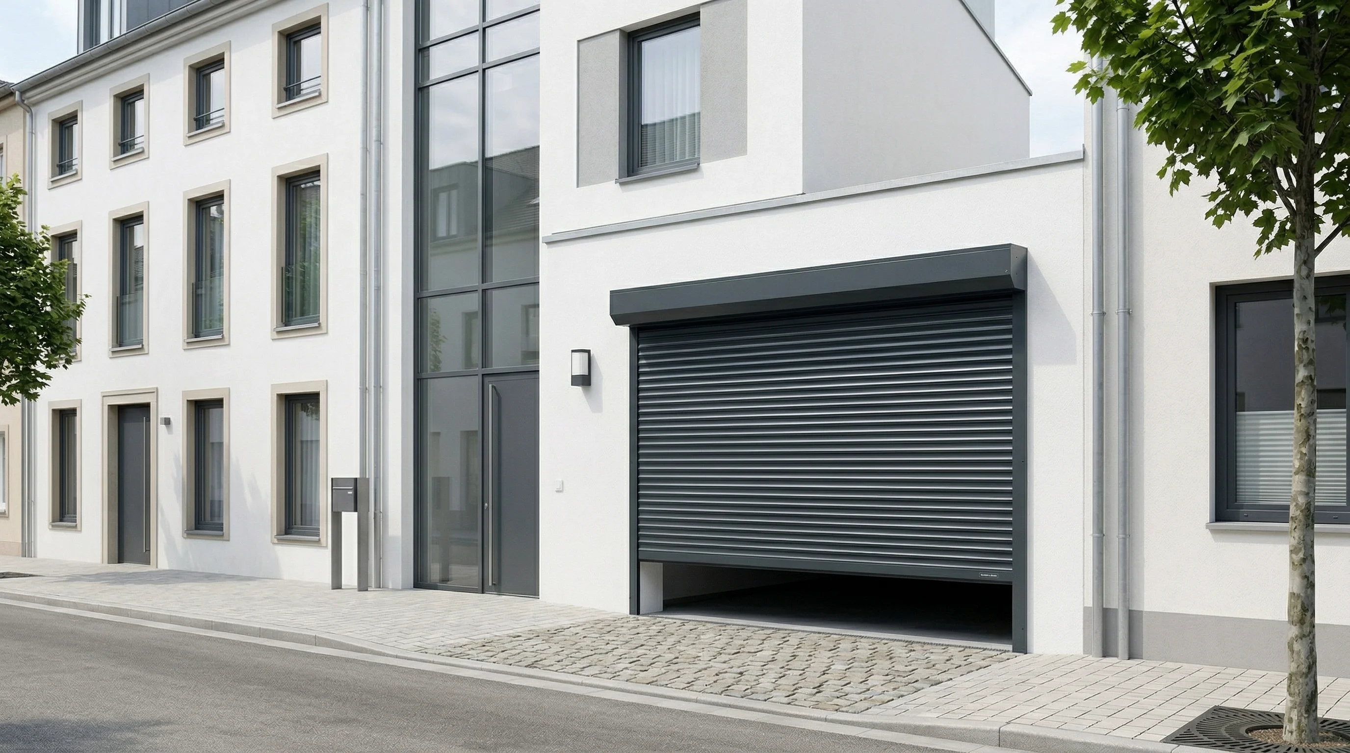 Porte de garage enroulable aluminium